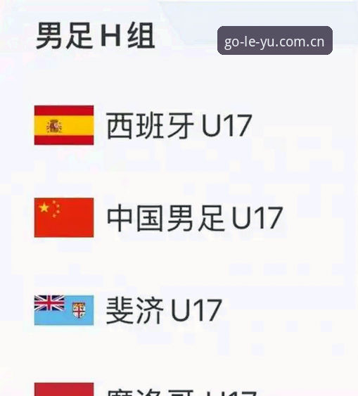 乐鱼官网入口 U17国足抽到西班牙和摩洛哥,在乐鱼体育平台观赛体验如何?